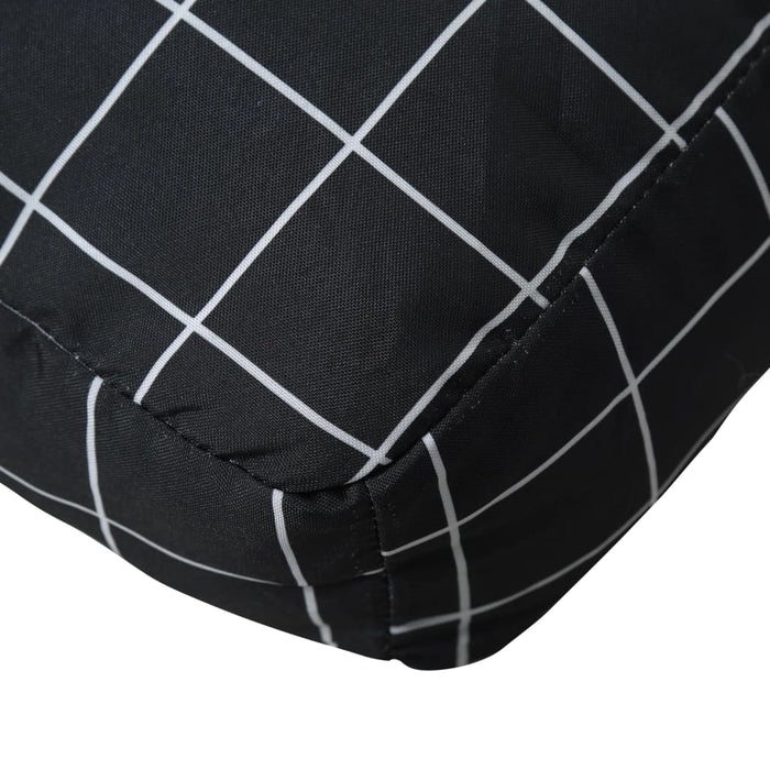 Perne de paleți, 2 buc., negru carouri, textil WALTI