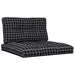 Perne de paleți, 2 buc., negru carouri, textil - WALTI WALTI