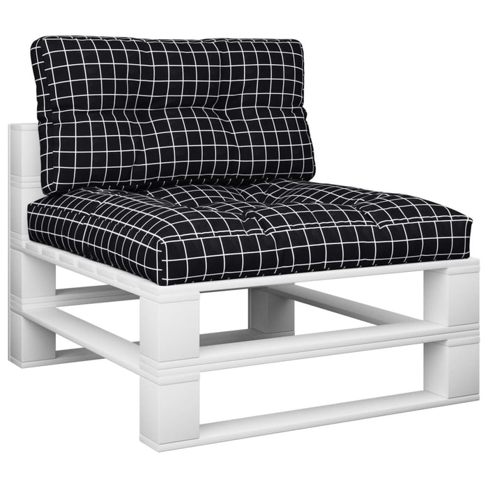 Perne de paleți, 2 buc., negru carouri, textil - WALTI WALTI