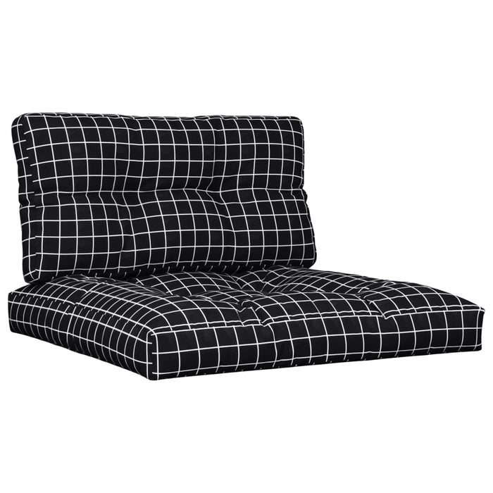 Perne de paleți, 2 buc., negru carouri, textil - WALTI WALTI