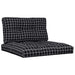 Perne de paleți, 2 buc., negru carouri, textil - WALTI WALTI
