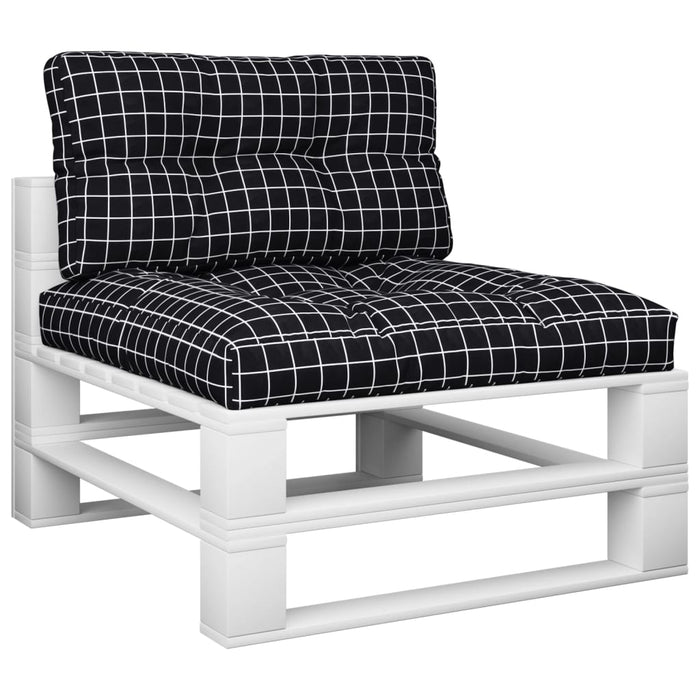 Perne de paleți, 2 buc., negru carouri, textil - WALTI WALTI