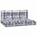 Perne pentru paleți, 2 buc. gri, țesătură, model cu carouri - WALTI WALTI