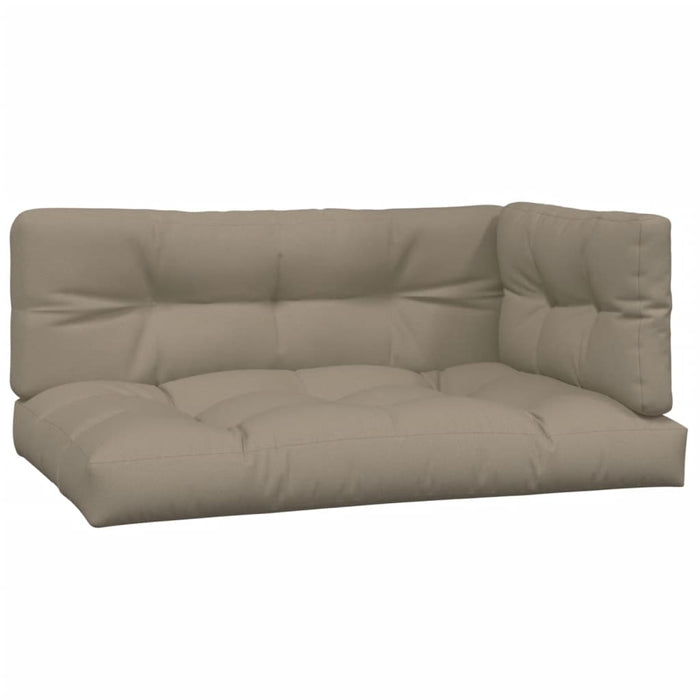 Perne de paleți, 3 buc., gri taupe, material textil WALTI