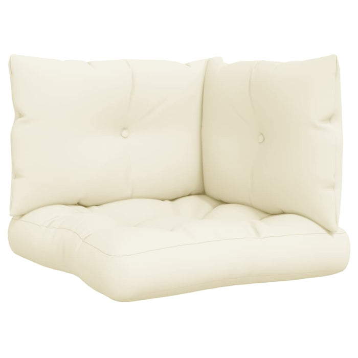 Perne de paleți, 3 buc., crem, material textil - WALTI WALTI