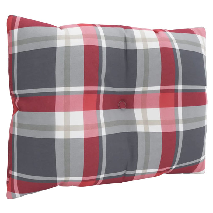 Perne pentru paleți, 3 buc., roșu carouri, material textil WALTI