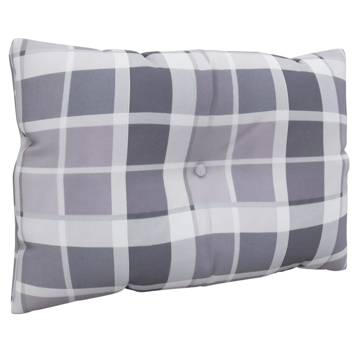 Perne de paleți, 3 buc., gri carouri, material textil WALTI