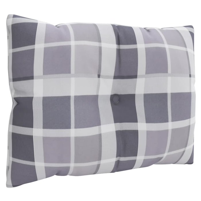Perne de paleți, 3 buc., gri carouri, material textil WALTI