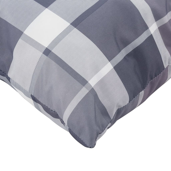 Perne de paleți, 3 buc., gri carouri, material textil WALTI