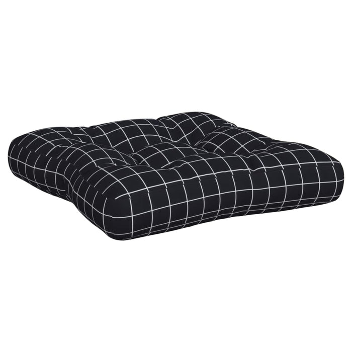 Perne pentru paleți, 3 buc, negru, model carouri, textil oxford WALTI