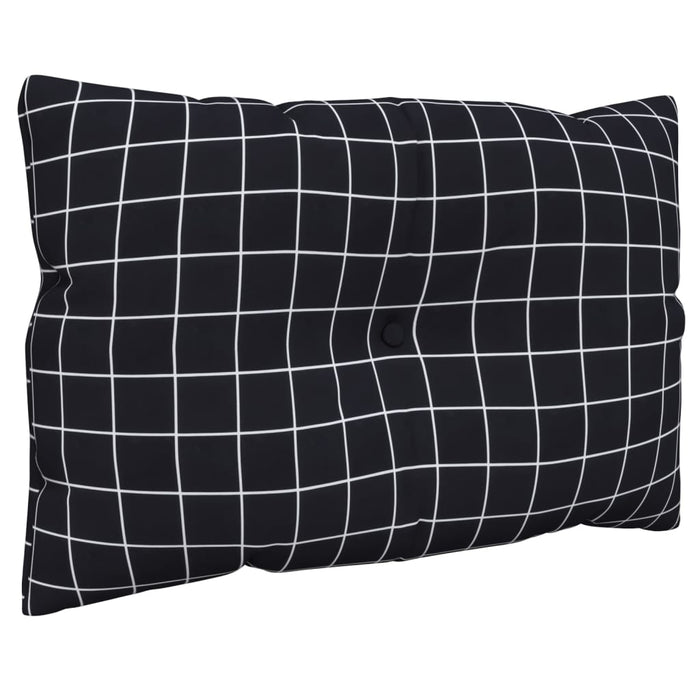 Perne pentru paleți, 3 buc, negru, model carouri, textil oxford WALTI