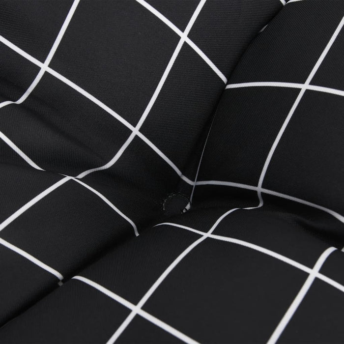 Perne pentru paleți, 3 buc, negru, model carouri, textil oxford WALTI