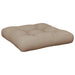 Pernă pentru paleți, gri taupe, 60x61,5x10 cm, textil - WALTI WALTI