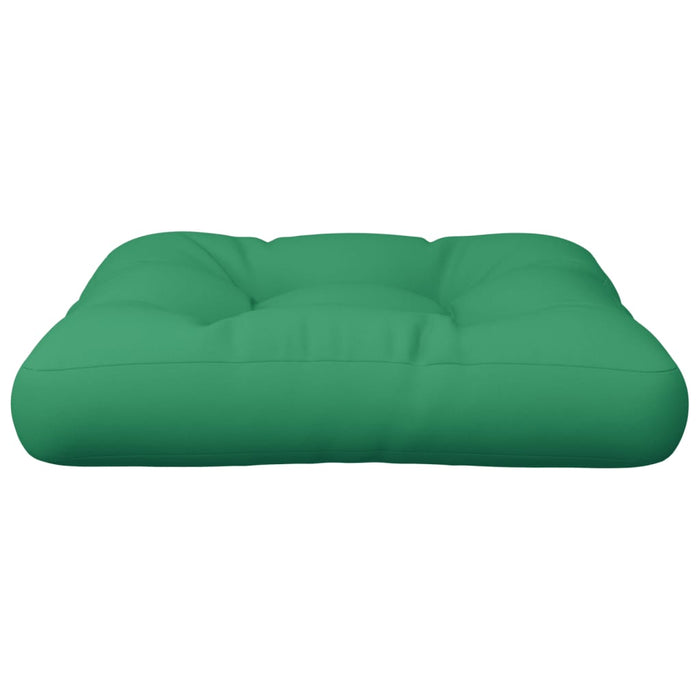 Pernă de paleți, verde, 58x58x10 cm, material textil WALTI