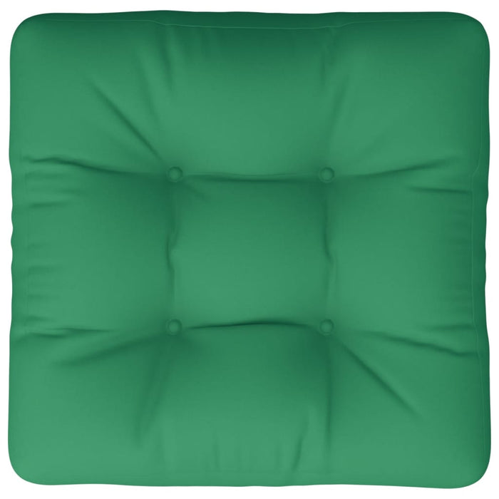 Pernă de paleți, verde, 58x58x10 cm, material textil WALTI