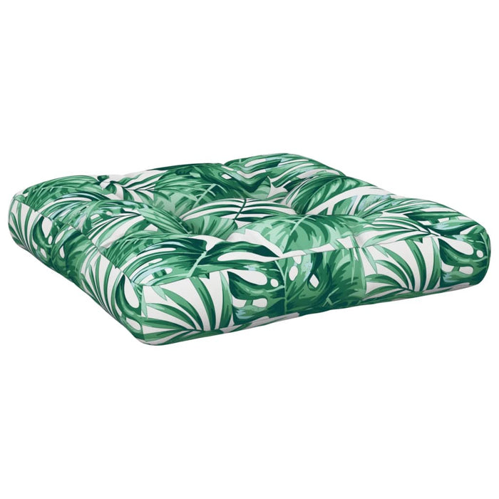 Pernă de paleți, model frunze, 58x58x10 cm, material textil - WALTI WALTI