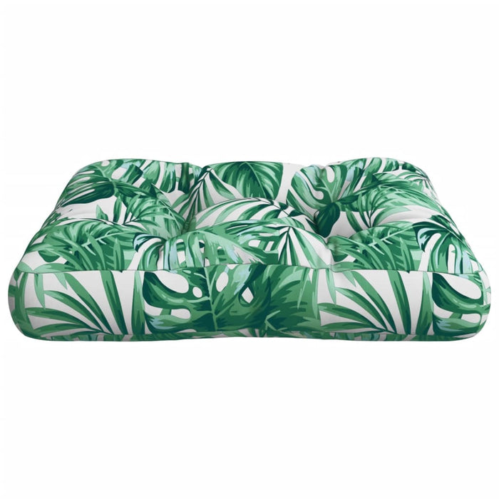 Pernă de paleți, model frunze, 58x58x10 cm, material textil - WALTI WALTI