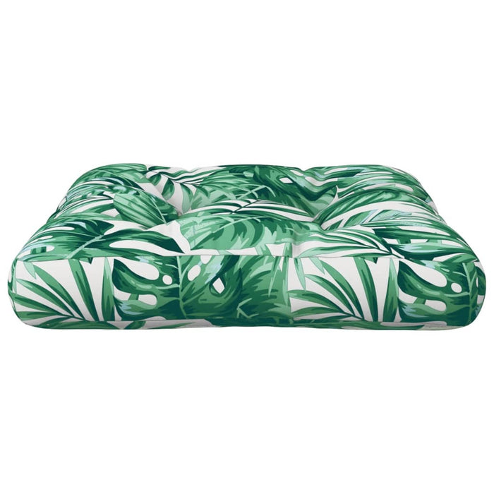 Pernă de paleți, model frunze, 58x58x10 cm, material textil - WALTI WALTI