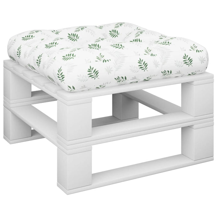 Pernă pentru paleți model frunze 58x58x10 cm, țesătură Oxford - WALTI WALTI