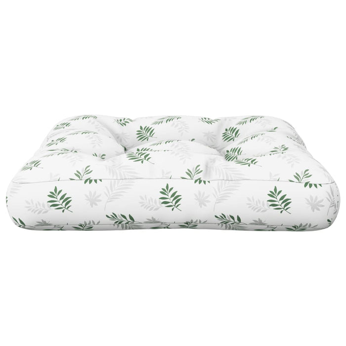 Pernă pentru paleți model frunze 58x58x10 cm, țesătură Oxford - WALTI WALTI