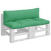 Perne de paleți, 2 buc, verde, material textil - WALTI WALTI