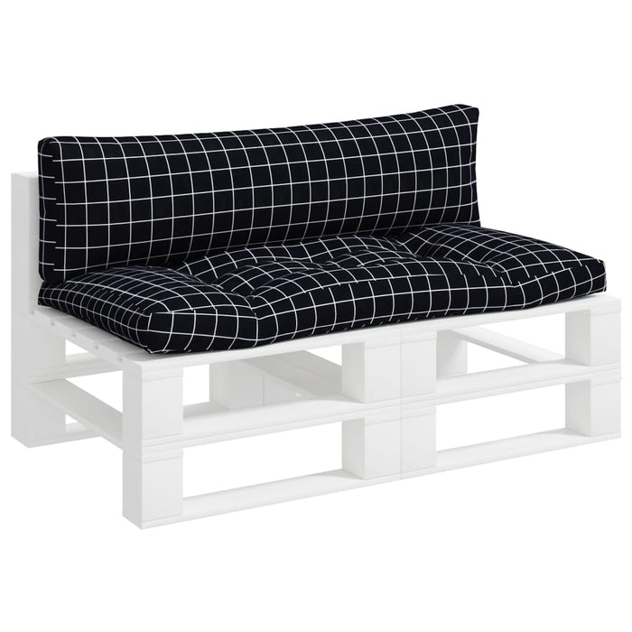 Perne pentru paleți, 2 buc, negru, model carouri, textil oxford - WALTI WALTI