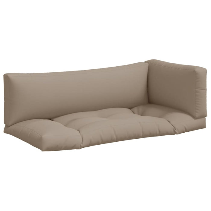 Perne de paleți, 3 buc., gri taupe, material textil - WALTI WALTI