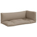 Perne de paleți, 3 buc., gri taupe, material textil - WALTI WALTI