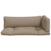 Perne de paleți, 3 buc., gri taupe, material textil - WALTI WALTI