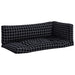 Perne pentru paleți, 3 buc, negru, model carouri, textil oxford - WALTI WALTI