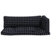 Perne pentru paleți, 3 buc, negru, model carouri, textil oxford - WALTI WALTI