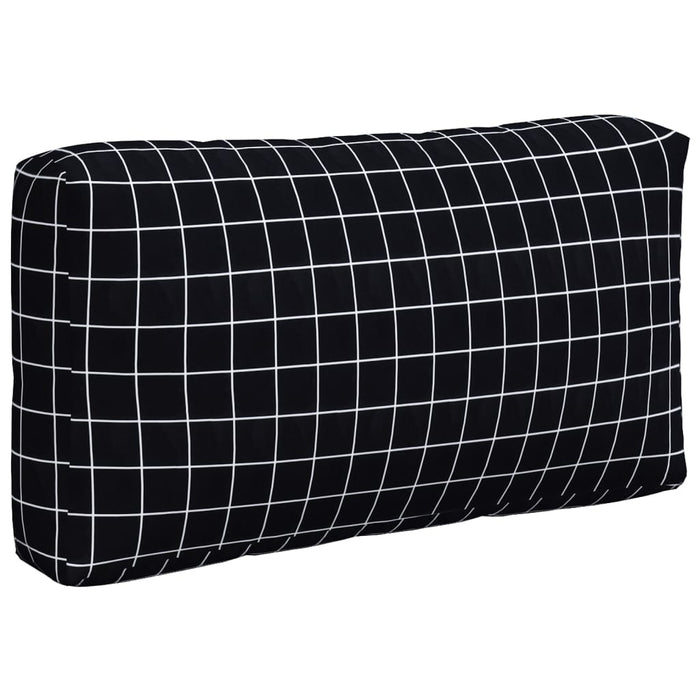Perne pentru paleți, 3 buc, negru, model carouri, textil oxford - WALTI WALTI