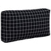 Perne pentru paleți, 3 buc, negru, model carouri, textil oxford - WALTI WALTI