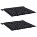 Perne scaun grădină 2 buc negru model carouri 40x40x4 cm textil - WALTI WALTI
