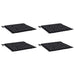 Perne scaun grădină 4 buc negru model carouri 40x40x4 cm textil - WALTI WALTI