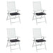 Perne scaun grădină 4 buc negru model carouri 40x40x4 cm textil - WALTI WALTI