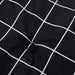 Perne scaun grădină 4 buc negru model carouri 40x40x4 cm textil - WALTI WALTI