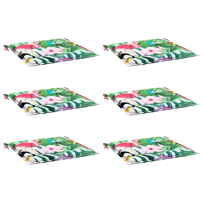 Perne scaun de grădină, 6 buc., multicolor, 40x40x4 cm, textil WALTI