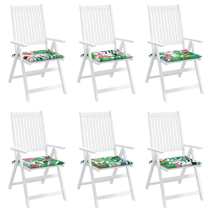 Perne scaun de grădină, 6 buc., multicolor, 40x40x4 cm, textil WALTI