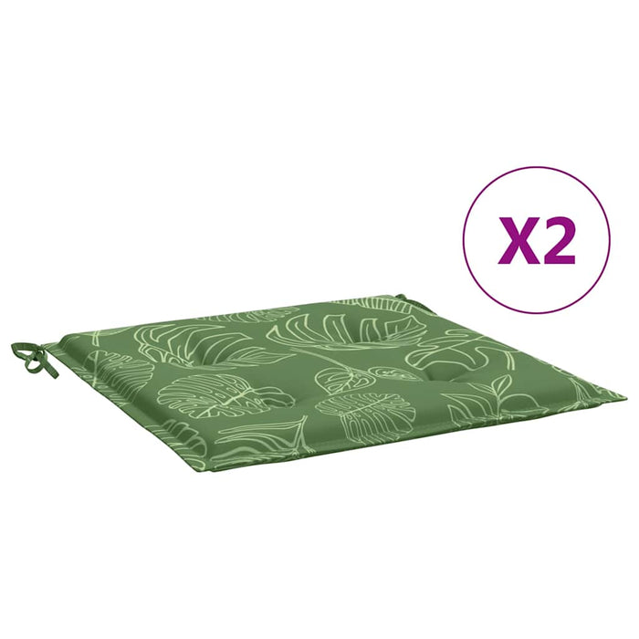 Perne de scaun, model frunze, 2 buc., 40x40x4 cm, textil - WALTI WALTI