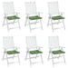 Perne de scaun, model frunze, 6 buc., 40x40x4 cm, textil - WALTI WALTI
