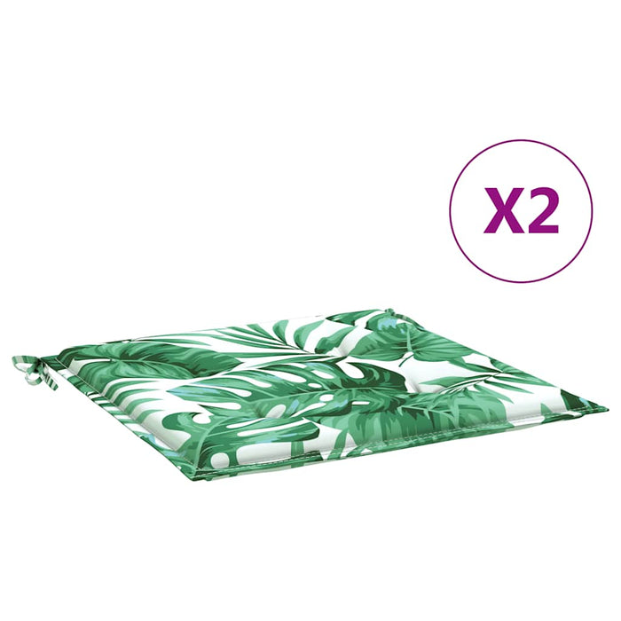 Perne de scaun, model frunze, 2 buc., 50x50x4 cm, textil WALTI