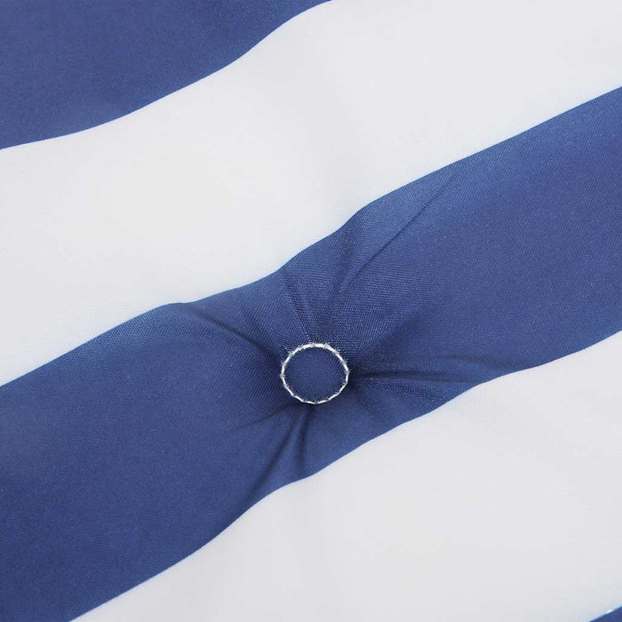 Perne scaun grădină 4 buc dungi albastru&alb 50x50x4 cm, textil WALTI