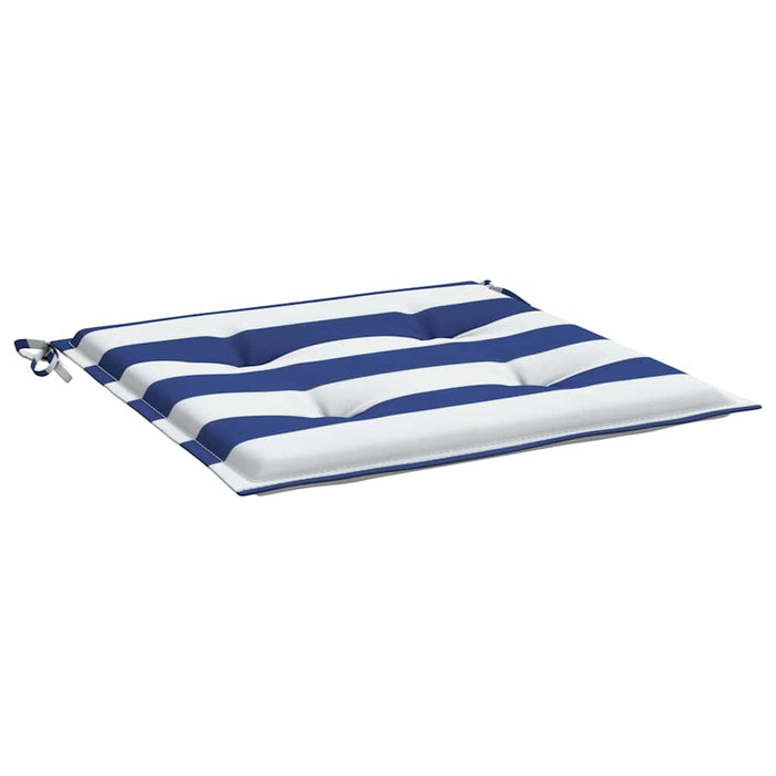 Perne scaun grădină 6 buc dungi albastru&alb 50x50x4 cm, textil WALTI