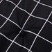 Perne scaun grădină carouri negre, 2 buc. 50x50x4 cm, textil - WALTI WALTI