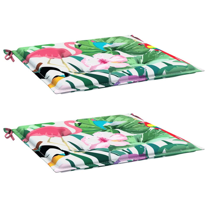 Perne scaun de grădină, 2 buc., multicolor, 50x50x3 cm, textil - WALTI WALTI