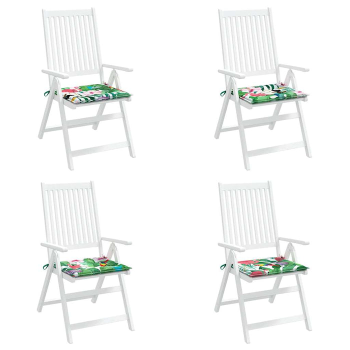Perne scaun de grădină, 4 buc., multicolor, 50x50x4 cm, textil WALTI