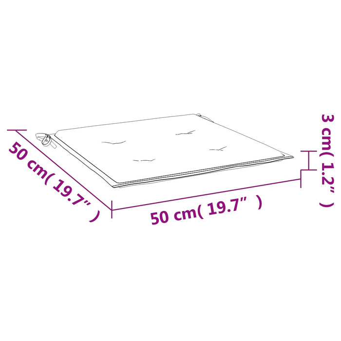 Perne pentru scaune 6 pcs Multicolour 50 x 50 x 4 cm - WALTI WALTI