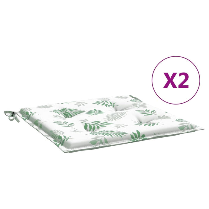 Perne de scaun, model frunze, 2 buc., 50x50x4 cm, textil - WALTI WALTI