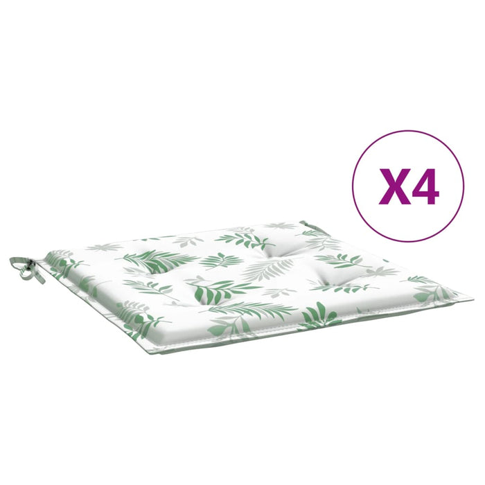 Perne de scaun, model frunze, 4 buc., 50x50x4 cm, textil - WALTI WALTI